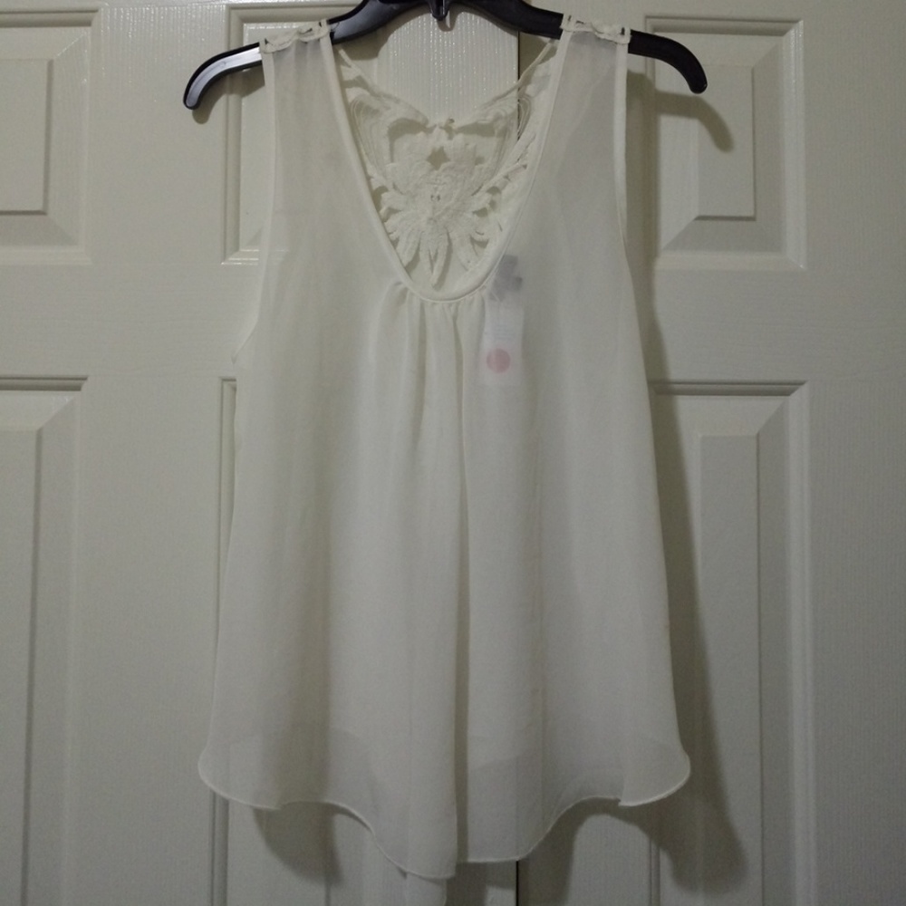 Sheer White Blouse